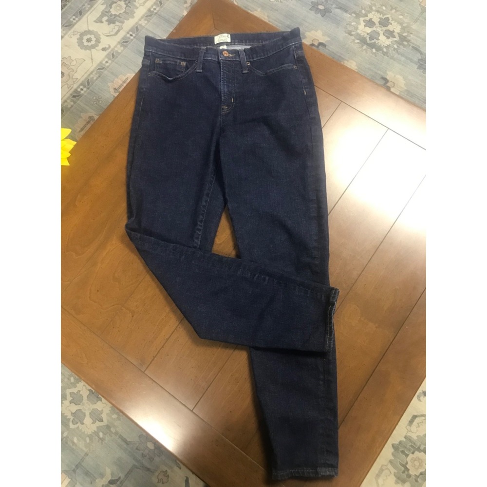 J. Crew Toothpick‎ Skinny Jeans Women's Size 8 Stretch Dark Wash